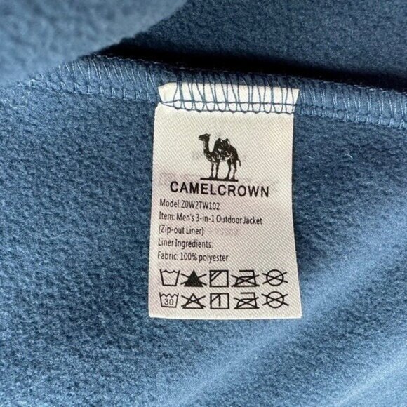 Camel Crown Mens XL Mountain Ski Jacket 3 in 1 Waterproof Winter Jacket Warm - Picture 9 of 9